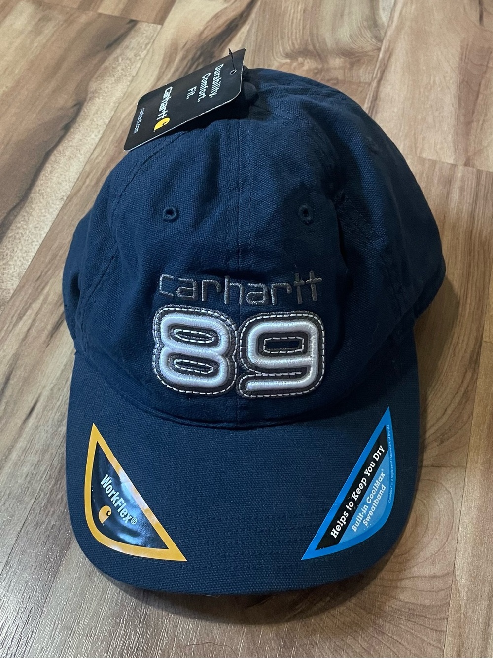 NWT Carhartt 89 Workwear Fitted Hat Navy Blue Fall 2011 Cap M/L